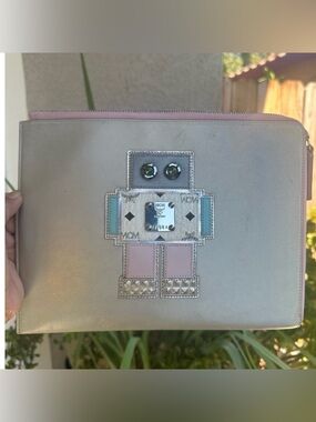𝓜𝓒𝓜 limited edition Metallic Robot Design Clutch